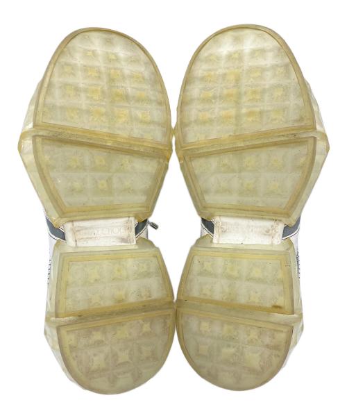 JIMMY CHOO（ジミーチュウ）JIMMY CHOO (ジミーチュウ) ダイヤモンドトレイルスニーカー ホワイト×ネイビー サイズ:43の古着・服飾アイテム