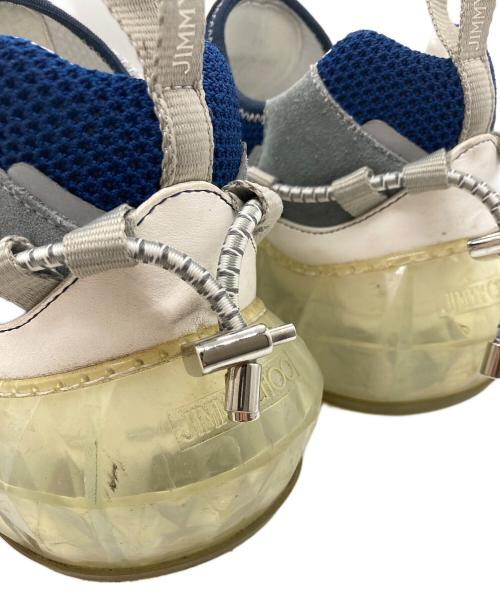 JIMMY CHOO（ジミーチュウ）JIMMY CHOO (ジミーチュウ) ダイヤモンドトレイルスニーカー ホワイト×ネイビー サイズ:43の古着・服飾アイテム