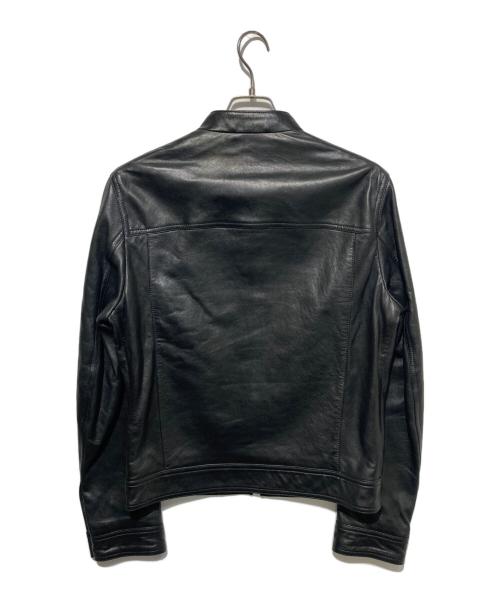 GUCCI（グッチ）GUCCI (グッチ) シングルライダースジャケット ブラック サイズ:46の古着・服飾アイテム