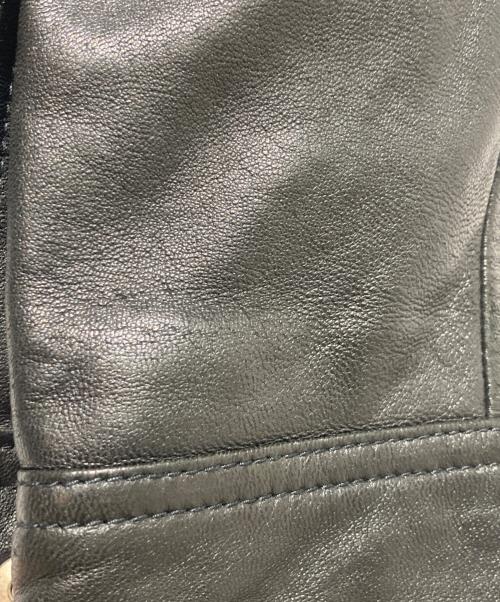 GUCCI（グッチ）GUCCI (グッチ) シングルライダースジャケット ブラック サイズ:46の古着・服飾アイテム
