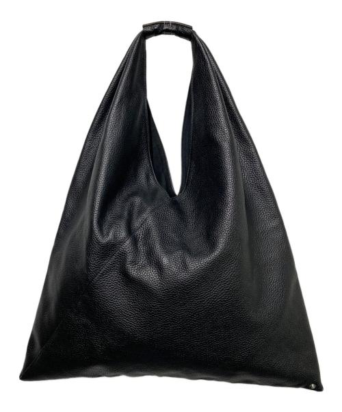 MM6 Maison Margiela（エムエムシックスメゾンマルジェラ）MM6 Maison Margiela (エムエムシックスメゾンマルジェラ) レザージャパニーズトートバッグ ブラックの古着・服飾アイテム