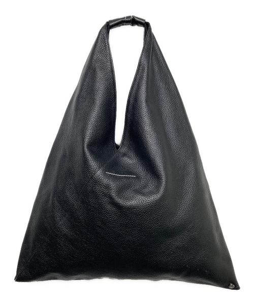 MM6 Maison Margiela（エムエムシックスメゾンマルジェラ）MM6 Maison Margiela (エムエムシックスメゾンマルジェラ) レザージャパニーズトートバッグ ブラックの古着・服飾アイテム