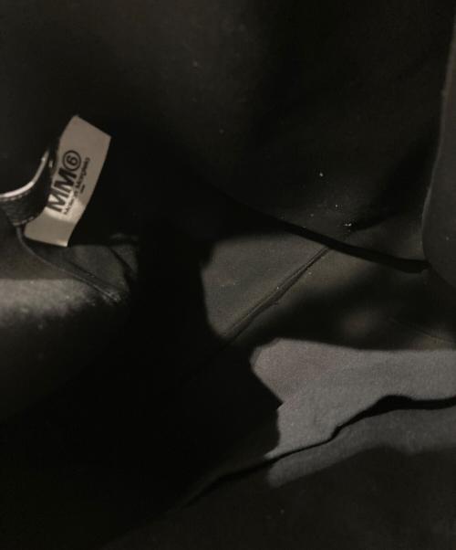 MM6 Maison Margiela（エムエムシックスメゾンマルジェラ）MM6 Maison Margiela (エムエムシックスメゾンマルジェラ) レザージャパニーズトートバッグ ブラックの古着・服飾アイテム