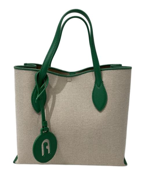 FURLA（フルラ）FURLA (フルラ) ERAキャンバストートバッグ ベージュの古着・服飾アイテム