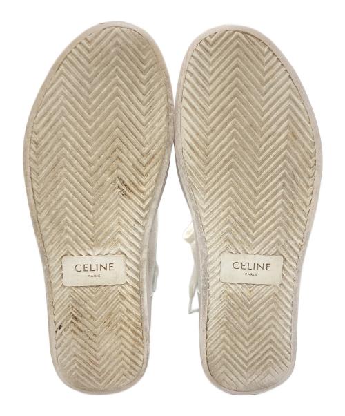 CELINE（セリーヌ）CELINE (セリーヌ) トリオンフ ハイカットキャンバススニーカー ホワイト サイズ:36の古着・服飾アイテム