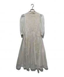 Ameri（アメリ）の古着「Medi Forest Embroidery Dress」｜アイボリー