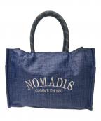NOMADISノマディス）の古着「SAC SQ MESH トートバッグ」｜ブルー