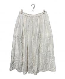 JOURNAL STANDARD LUX（ジャーナルスタンダード ラックス）の古着「ベルギーリネンスカート」｜ホワイト