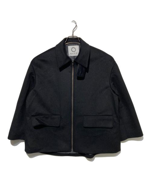 MARW UNITED ARROWS（マルゥ ユナイテッドアローズ）MARW UNITED ARROWS (マルゥ ユナイテッドアローズ) コクーン ジップ コート ブラック サイズ:36の古着・服飾アイテム