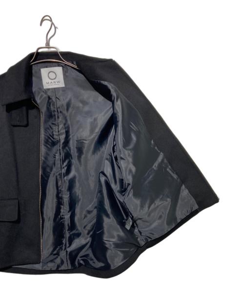 MARW UNITED ARROWS（マルゥ ユナイテッドアローズ）MARW UNITED ARROWS (マルゥ ユナイテッドアローズ) コクーン ジップ コート ブラック サイズ:36の古着・服飾アイテム