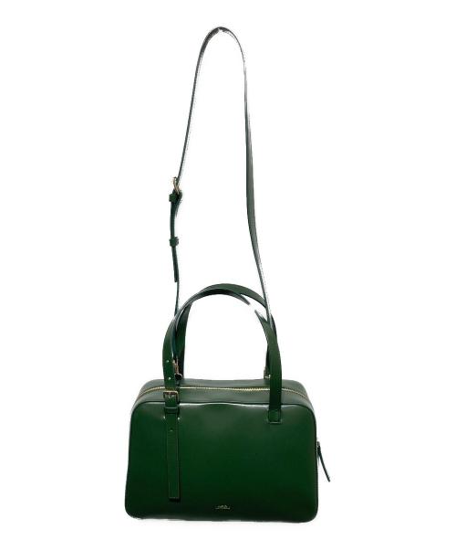 A.P.C.（アーペーセー）A.P.C. (アーペーセー) SAC VIRGINIE BOX グリーンの古着・服飾アイテム