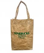 STARBUCKS STAND by BEAMSスターバックス スタンド バイ ビームス）の古着「LOGO PVC ショッパートート」｜ベージュ