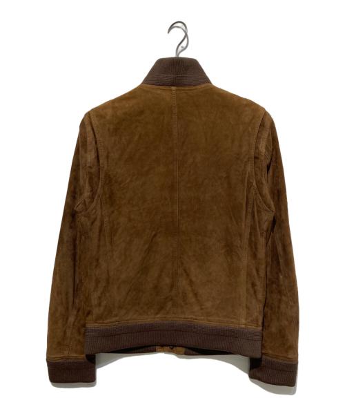 BARNEYS NEWYORK（バーニーズ・ニューヨーク）BARNEYS NEWYORK (バーニーズ・ニューヨーク) スウェードバルスタージャケット ブラウン サイズ:46の古着・服飾アイテム