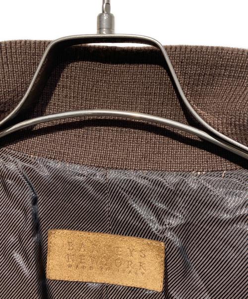 BARNEYS NEWYORK（バーニーズ・ニューヨーク）BARNEYS NEWYORK (バーニーズ・ニューヨーク) スウェードバルスタージャケット ブラウン サイズ:46の古着・服飾アイテム