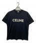 CELINE（セリーヌ）の古着「スタッズロゴTシャツ」｜ブラック