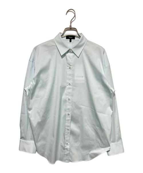 theory（セオリー）theory (セオリー) ロングスリーブシャツ ブルー サイズ:Pの古着・服飾アイテム