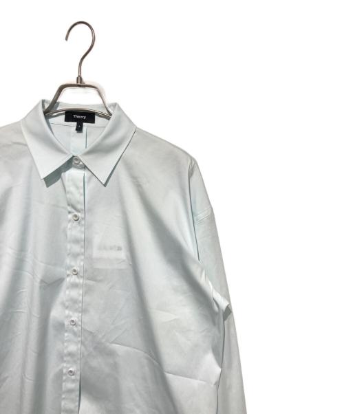 theory（セオリー）theory (セオリー) ロングスリーブシャツ ブルー サイズ:Pの古着・服飾アイテム