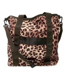 BRIEFING×BEAMS BOY（ブリーフィング×ビームスボーイ）の古着「別注 LEOPARD DUAL TOTE」｜ベージュ