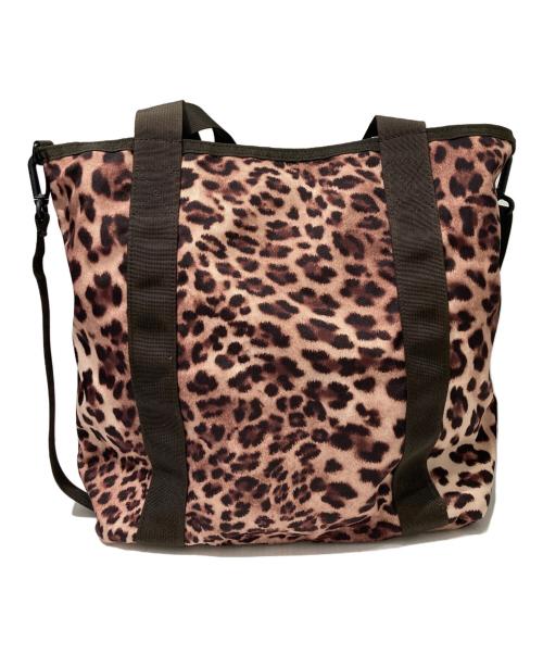BRIEFING（ブリーフィング）BRIEFING (ブリーフィング) BEAMS BOY (ビームスボーイ) 別注 LEOPARD DUAL TOTE ベージュの古着・服飾アイテム
