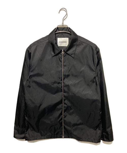 JIL SANDER（ジルサンダー）JIL SANDER (ジルサンダー) ナイロンツイルジップジャケット ブラック サイズ:44の古着・服飾アイテム