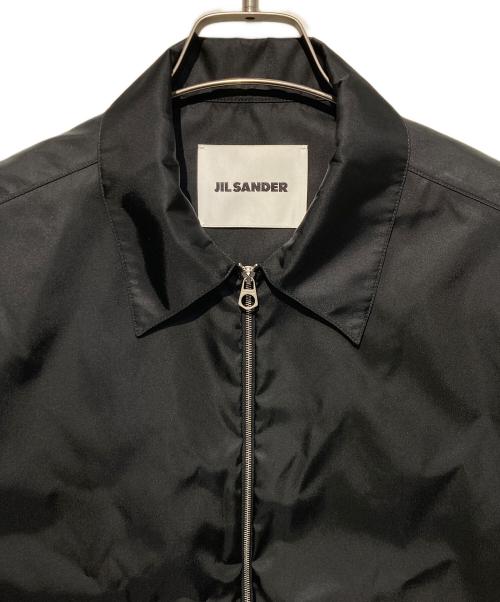 JIL SANDER（ジルサンダー）JIL SANDER (ジルサンダー) ナイロンツイルジップジャケット ブラック サイズ:44の古着・服飾アイテム