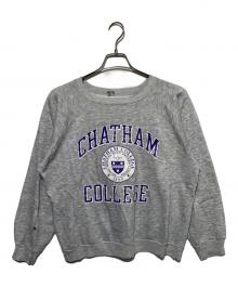 Champion（チャンピオン）の古着「カレッジロゴラグランスウェット」｜グレー