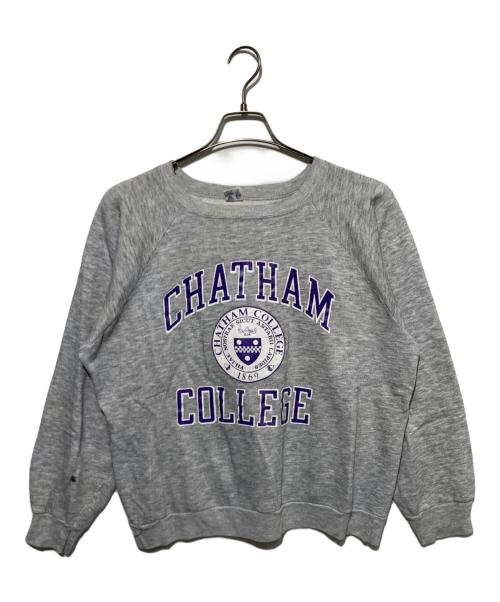 Champion（チャンピオン）Champion (チャンピオン) カレッジロゴラグランスウェット グレー サイズ:Lの古着・服飾アイテム
