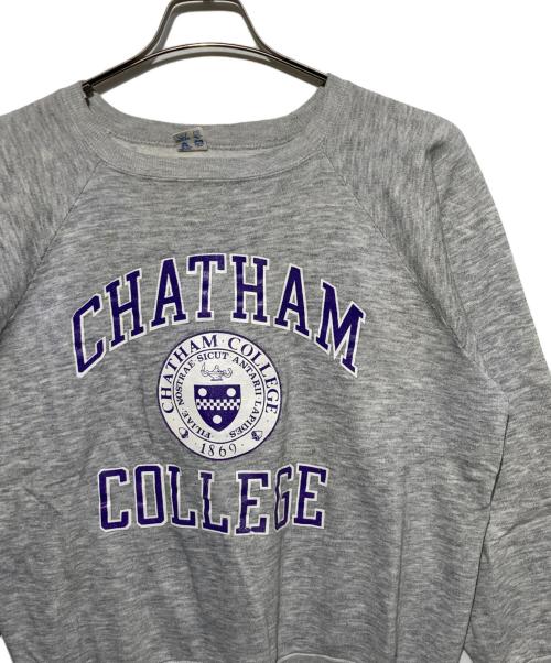 Champion（チャンピオン）Champion (チャンピオン) カレッジロゴラグランスウェット グレー サイズ:Lの古着・服飾アイテム