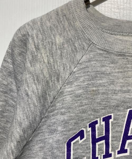 Champion（チャンピオン）Champion (チャンピオン) カレッジロゴラグランスウェット グレー サイズ:Lの古着・服飾アイテム
