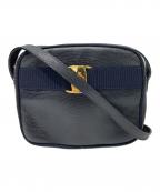Salvatore Ferragamoサルヴァトーレ フェラガモ）の古着「ヴァラリボン ショルダーバッグ」｜ネイビー