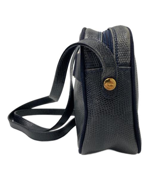 Salvatore Ferragamo（サルヴァトーレ フェラガモ）Salvatore Ferragamo (サルヴァトーレ フェラガモ) ヴァラリボン ショルダーバッグ ネイビーの古着・服飾アイテム