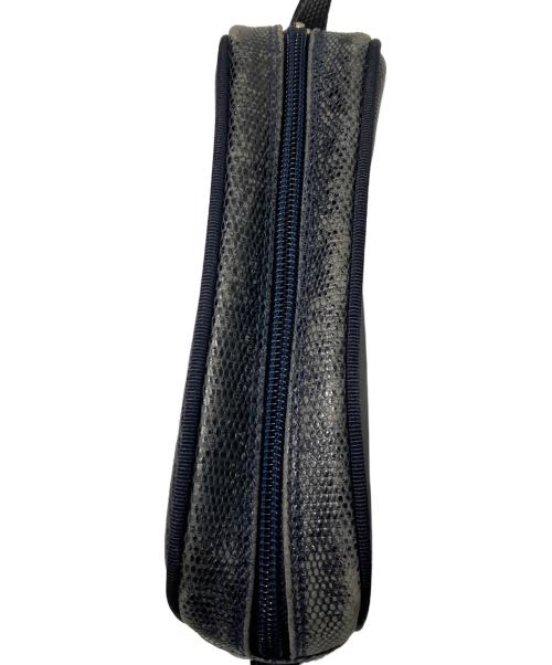 Salvatore Ferragamo（サルヴァトーレ フェラガモ）Salvatore Ferragamo (サルヴァトーレ フェラガモ) ヴァラリボン ショルダーバッグ ネイビーの古着・服飾アイテム