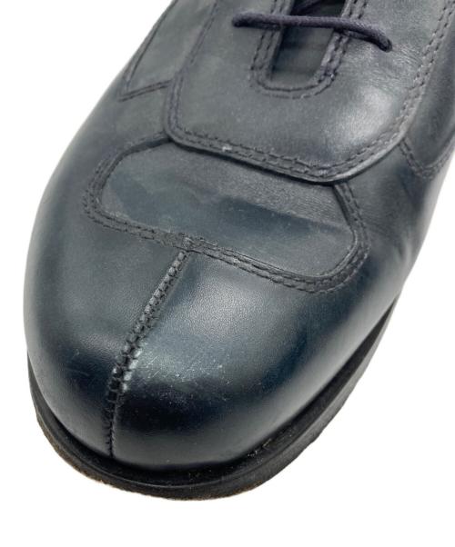 PRADA（プラダ）PRADA (プラダ) ベルクロレザーシューズ ネイビー サイズ:11の古着・服飾アイテム