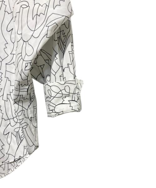 HERALBONY（ヘラルボニー）HERALBONY (ヘラルボニー) ドルマンスリーブシャツ「夏の魔物」 ホワイト サイズ:Lの古着・服飾アイテム