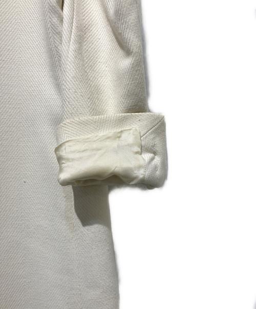MM6 Maison Margiela（エムエムシックスメゾンマルジェラ）MM6 Maison Margiela (エムエムシックスメゾンマルジェラ) ウールコート アイボリー サイズ:46の古着・服飾アイテム