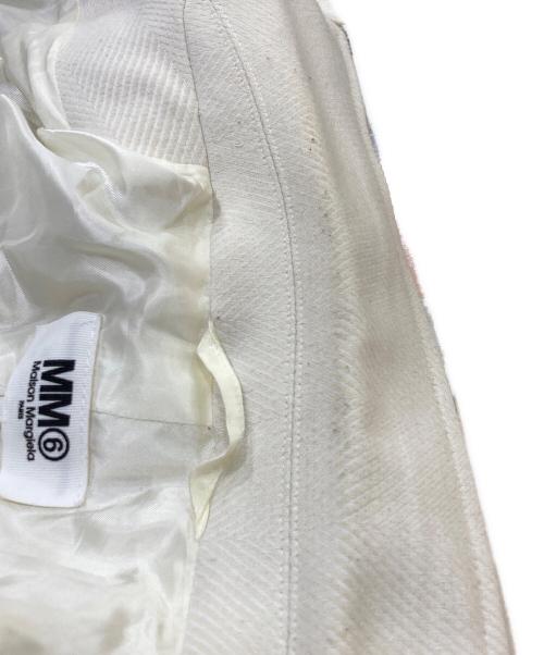 MM6 Maison Margiela（エムエムシックスメゾンマルジェラ）MM6 Maison Margiela (エムエムシックスメゾンマルジェラ) ウールコート アイボリー サイズ:46の古着・服飾アイテム
