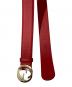 GUCCI (グッチ) インターロッキングGベルト レッド：20000円