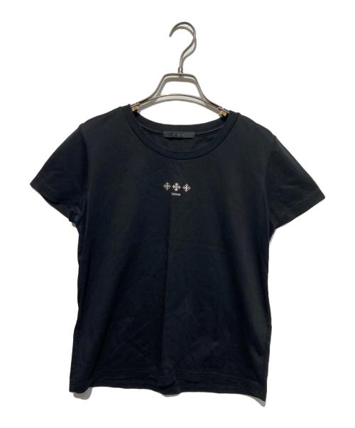 TATRAS（タトラス）TATRAS (タトラス) 刺繍ロゴTシャツ ブラック サイズ:02の古着・服飾アイテム