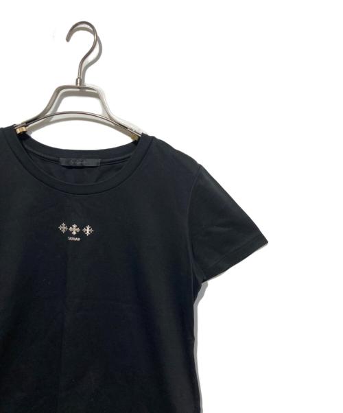 TATRAS（タトラス）TATRAS (タトラス) 刺繍ロゴTシャツ ブラック サイズ:02の古着・服飾アイテム