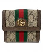 GUCCIグッチ）の古着「オフィディア スモールウォレット」｜ブラウン
