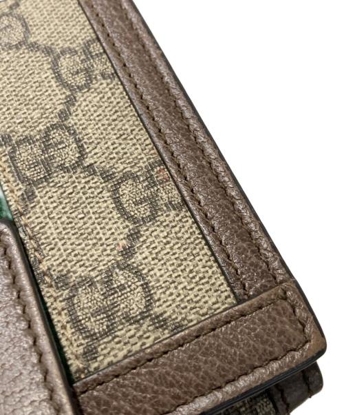 GUCCI（グッチ）GUCCI (グッチ) オフィディア スモールウォレット ブラウンの古着・服飾アイテム