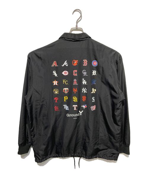 GROUND Y（グラウンドワイ）GROUND Y (グラウンドワイ) New Era (ニューエラ) MLB (エムエルビー) コーチジャケット ブラック サイズ:4の古着・服飾アイテム
