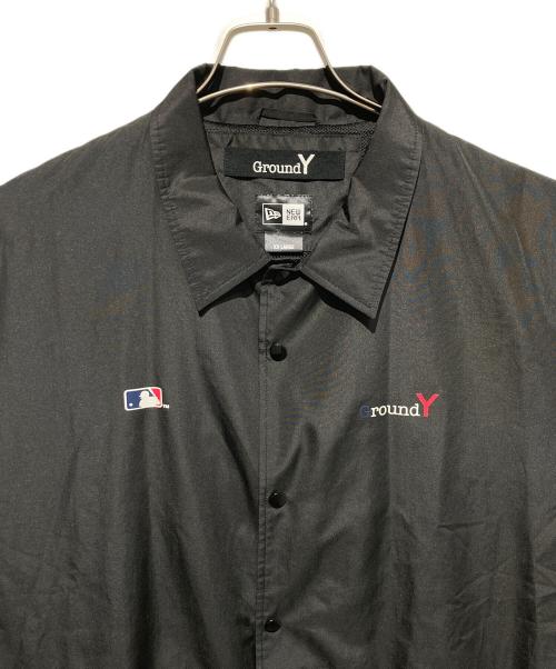 GROUND Y（グラウンドワイ）GROUND Y (グラウンドワイ) New Era (ニューエラ) MLB (エムエルビー) コーチジャケット ブラック サイズ:4の古着・服飾アイテム