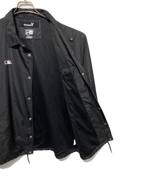 GROUND Y（グラウンドワイ）GROUND Y (グラウンドワイ) New Era (ニューエラ) MLB (エムエルビー) コーチジャケット ブラック サイズ:4の古着・服飾アイテム