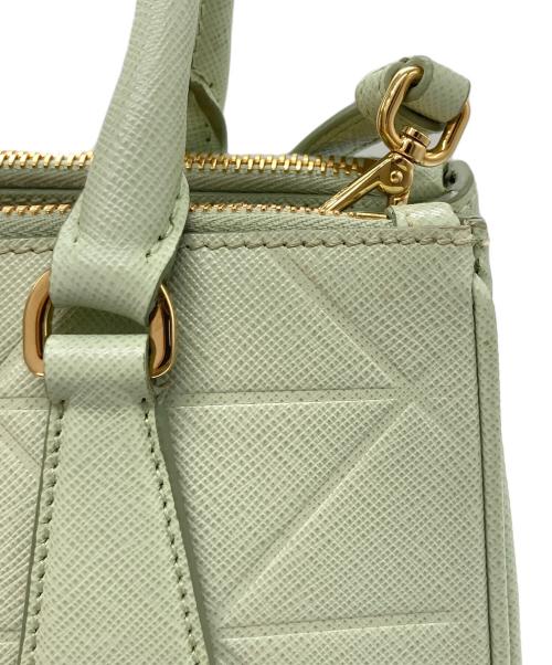 PRADA（プラダ）PRADA (プラダ) ガレリア 2WAYショルダーバッグ グリーンの古着・服飾アイテム