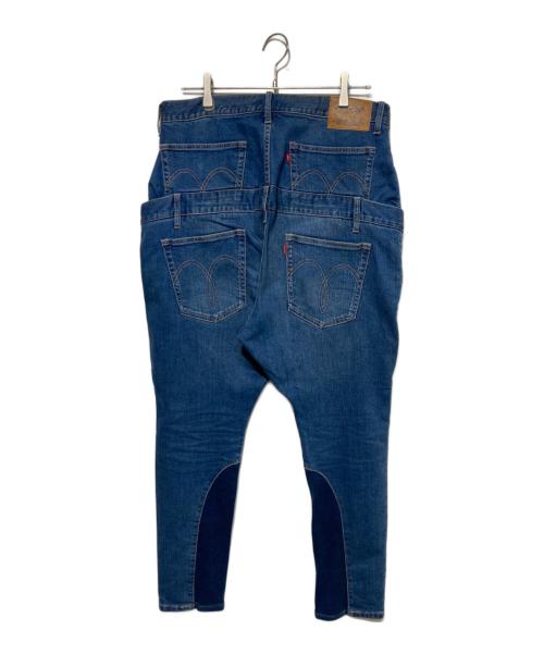 glamb（グラム）glamb (グラム) Jersey Layerd Denim インディゴ サイズ:Mの古着・服飾アイテム
