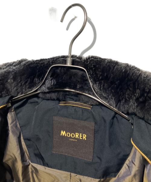 MOORER（ムーレー）MOORER (ムーレー) SIRO-KMファーダウンジャケット ブラック サイズ:44の古着・服飾アイテム