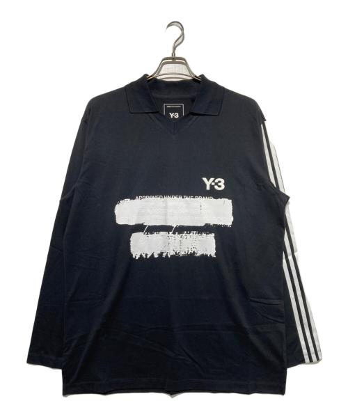 Y-3（ワイスリー）Y-3 (ワイスリー) GRAPHIC LOGO LONG SLEEVE TEE ブラック サイズ:Lの古着・服飾アイテム