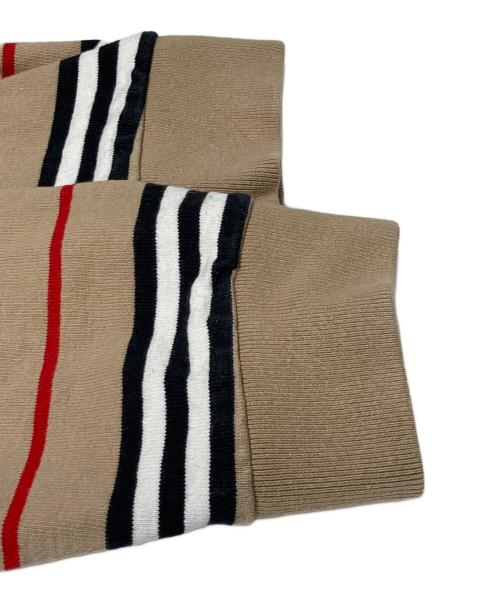 BURBERRY（バーバリー）BURBERRY (バーバリー) SUPREME (シュプリーム) ラガーシャツ ホワイト×ブラウン サイズ:Lの古着・服飾アイテム