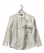 stussyステューシー）の古着「WORLD TOUR SHIRT」｜ホワイト
